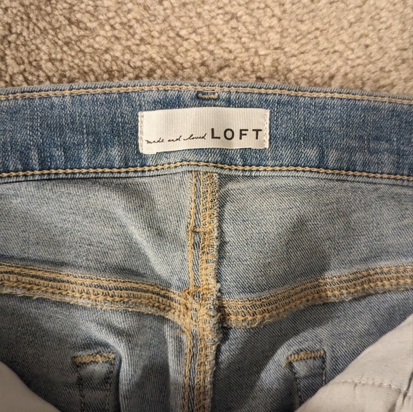 Loft Ankle Crop Flare Jeans - Picture 6 of 8